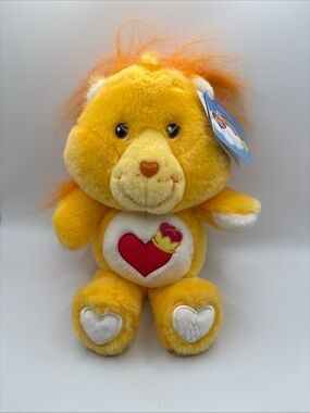 NWT Care Bear Cousins Brave Heart Lion 12” ACG Carlton Cards Play Along 2004 VTG